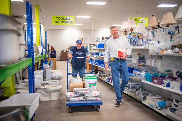 ReStore interior with customers